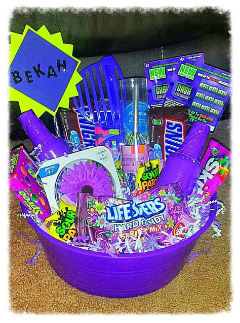 purple color party basket ideas|purple items for color party.